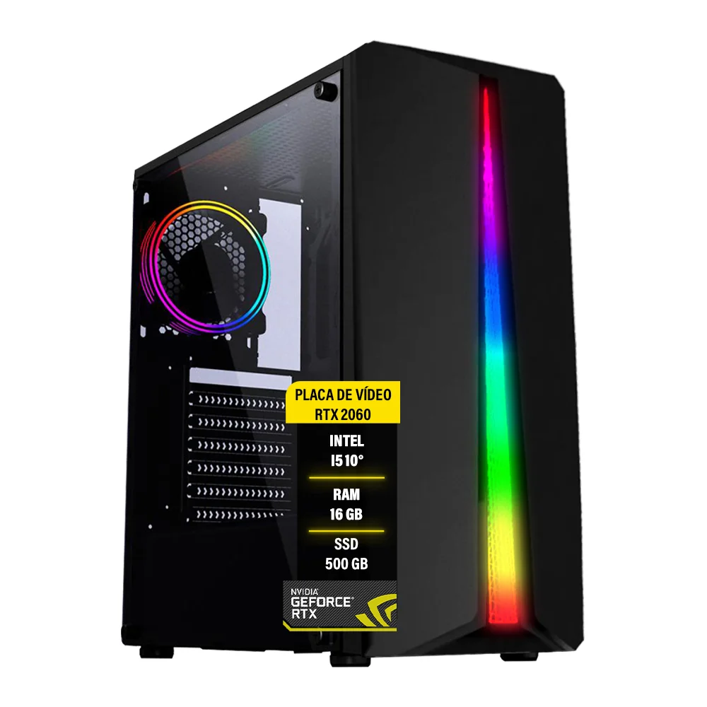 PC Gamer I5 10400f 16GB RTX 2060 SSD 500GB KaBuM