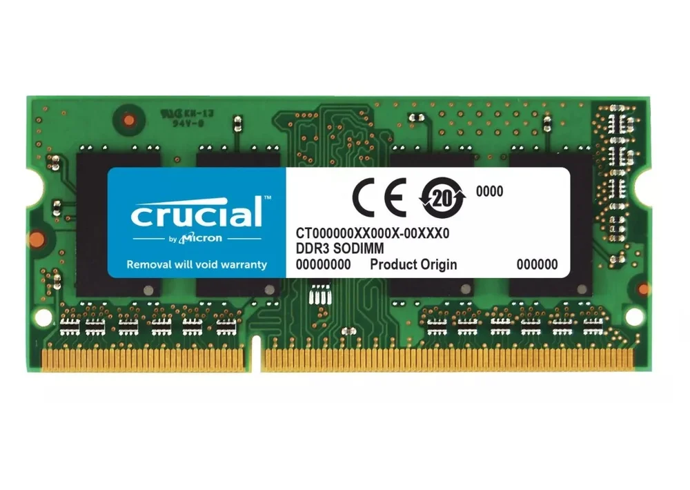 Memória Ram Crucial, 4GB, 1333Mhz, DDR3L, Para Notebook Memória Ram Crucial, 4GB, 1333Mhz, DDR3L, Para Notebook