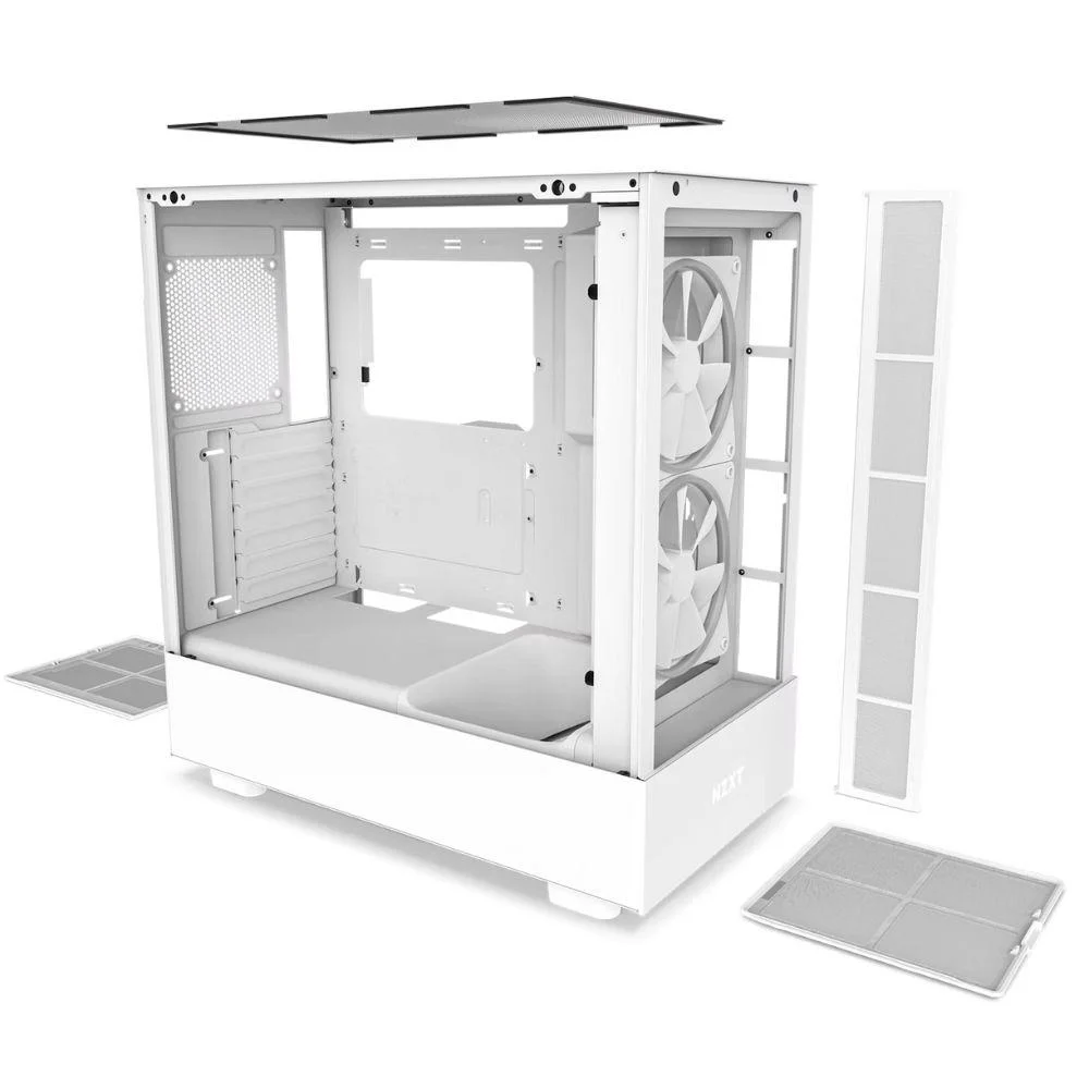 Gabinete Gamer Nzxt Elite, Mid Tower, RGB, Sem Fonte, Branco Gabinete Gamer Nzxt Elite, Mid Tower, RGB, Sem Fonte, Branco