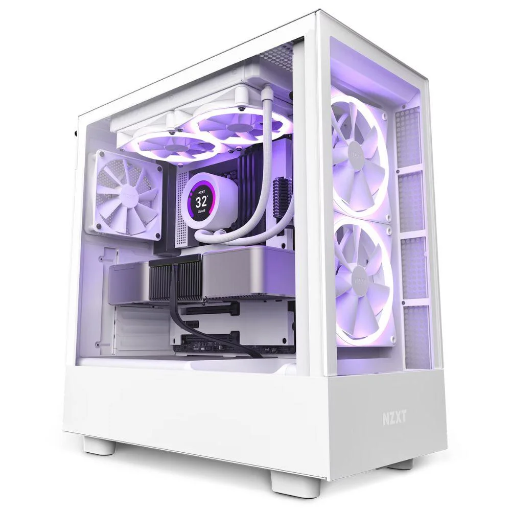 Gabinete Gamer Nzxt Elite, Mid Tower, RGB, Sem Fonte, Branco Gabinete Gamer Nzxt Elite, Mid Tower, RGB, Sem Fonte, Branco