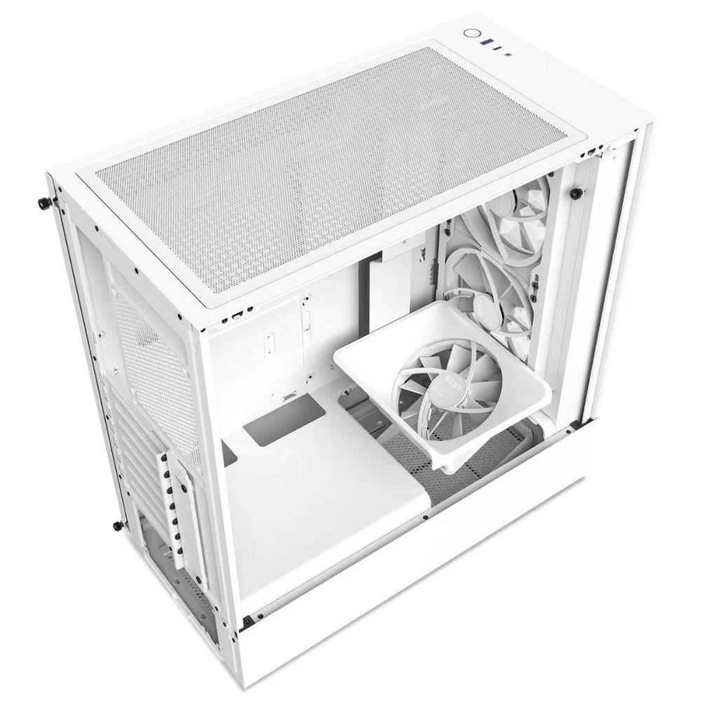 Gabinete Gamer Nzxt Elite, Mid Tower, RGB, Sem Fonte, Branco Gabinete Gamer Nzxt Elite, Mid Tower, RGB, Sem Fonte, Branco