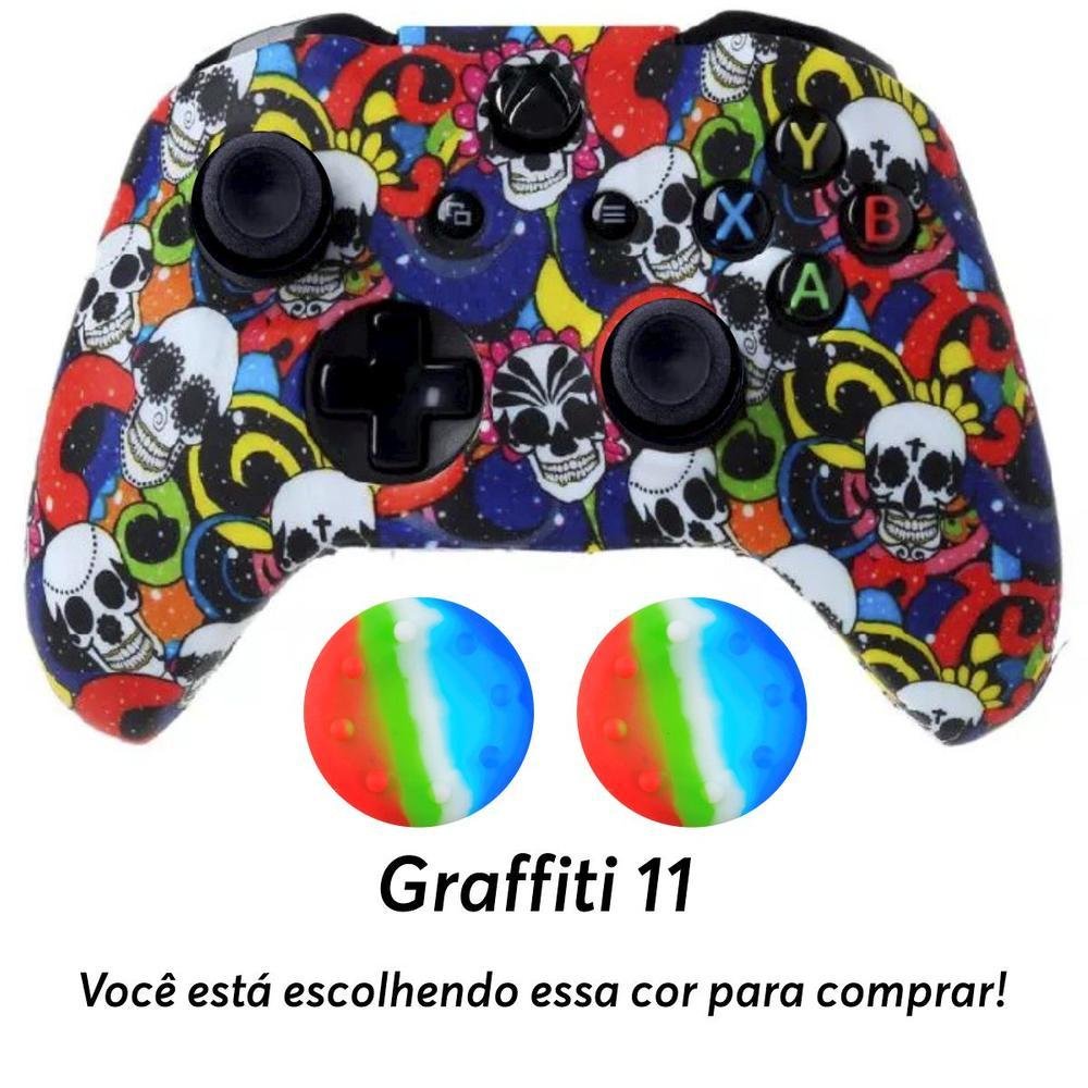 Capa Capinha Case Skin Para Controle Joystick De Xbox One S X -  Graffiti 11