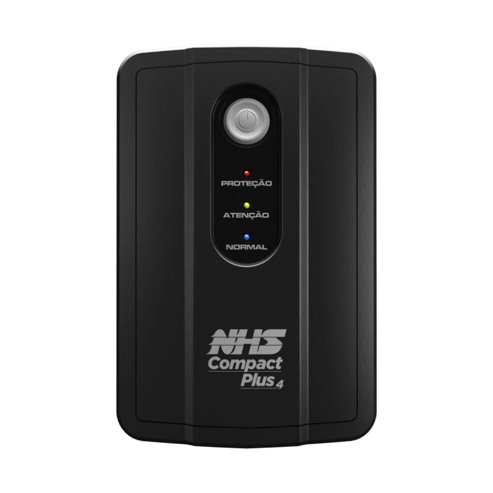 Nobreak Nhs Compact Plus 4, 1500VA, Entrada Bivolt e Saída 120V, Conf. 220V, 2 Baterias, 7Ah Eng USB - 90.D1.B01503 Nobreak Nhs Compact Plus 4, 1500VA, Entrada Bivolt e Saída 120V, Conf. 220V, 2 Baterias, 7Ah Eng USB - 90.D1.B01503