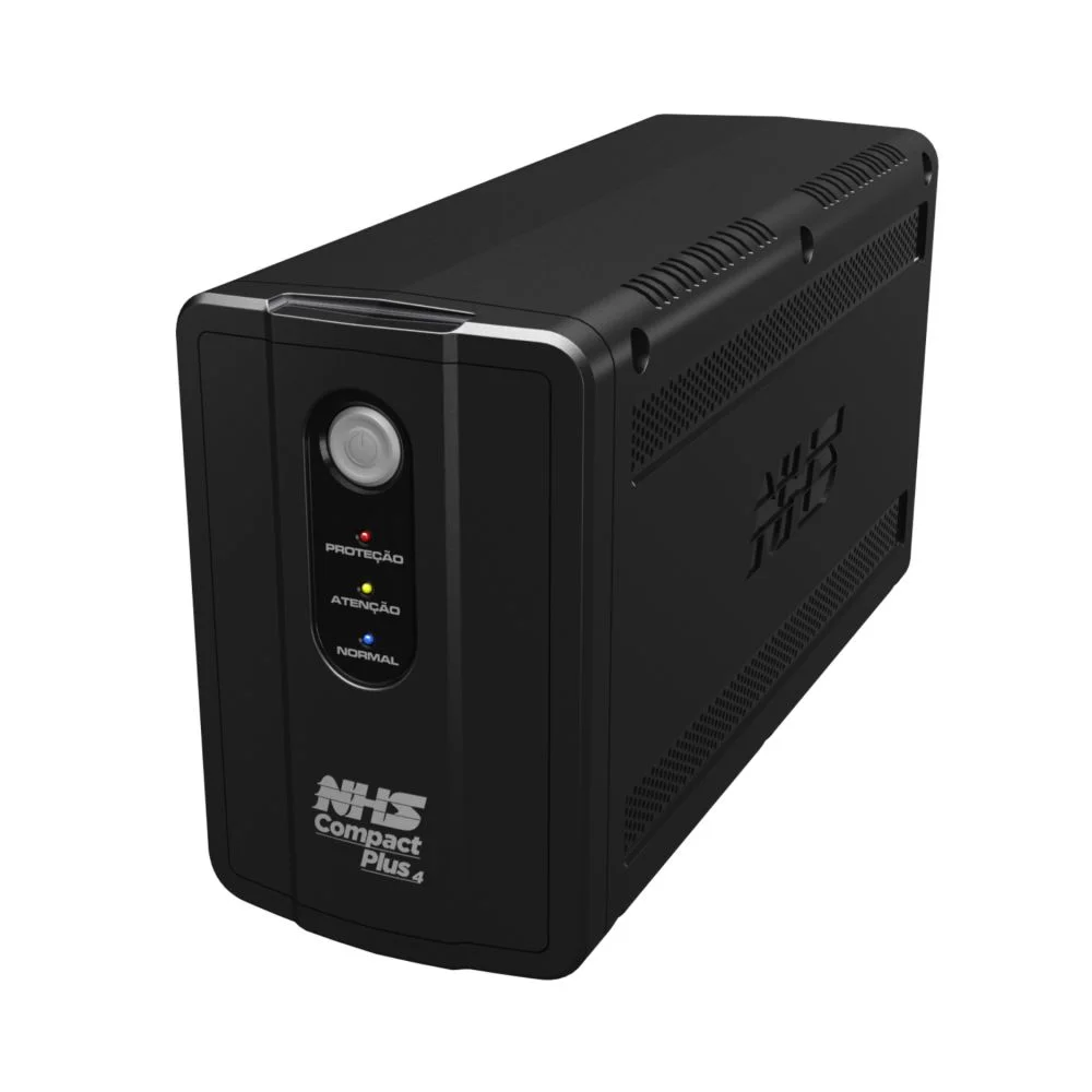 Nobreak Nhs Compact Plus 4, 1500VA, Entrada Bivolt e Saída 120V, Conf. 220V, 2 Baterias, 7Ah Eng USB - 90.D1.B01503 Nobreak Nhs Compact Plus 4, 1500VA, Entrada Bivolt e Saída 120V, Conf. 220V, 2 Baterias, 7Ah Eng USB - 90.D1.B01503