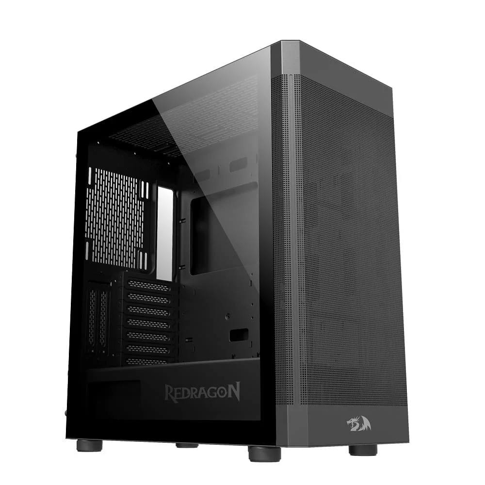 Gabinete Gamer Redragon, Mid Tower, Sem Fonte, Ca-603b, Aeroflow - Preto Gabinete Gamer Redragon, Mid Tower, Sem Fonte, Ca-603b, Aeroflow - Preto