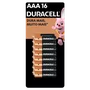 Pilha Alcalina, Aaa, Duracell, Com 16 Unidades