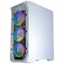 Gabinete Gamer K-mex Trooper W1b1, Lateral Em Acrílico + 3 Coolers E Fita LED RGB - Branco