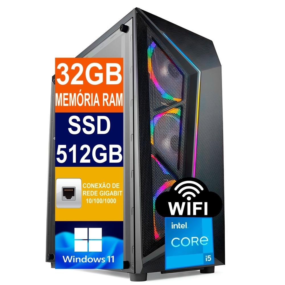 PC Gamer Intel Core I5 12400 32GB De Memória