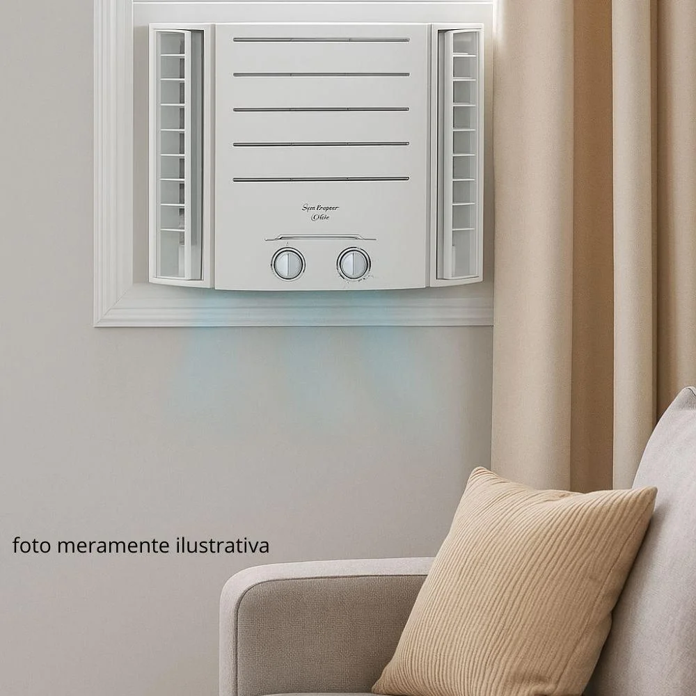 Ar Condicionado Springer Midea Mecânico, de Janela, 10.000 BTU/h, Branco, 220V, Frio - QCK105BB Ar Condicionado Springer Midea Mecânico, de Janela, 10.000 BTU/h, Branco, 220V, Frio - QCK105BB
