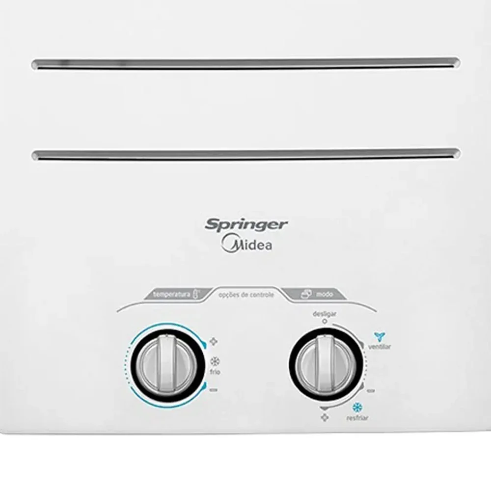 Ar Condicionado Springer Midea Mecânico, de Janela, 10.000 BTU/h, Branco, 220V, Frio - QCK105BB Ar Condicionado Springer Midea Mecânico, de Janela, 10.000 BTU/h, Branco, 220V, Frio - QCK105BB
