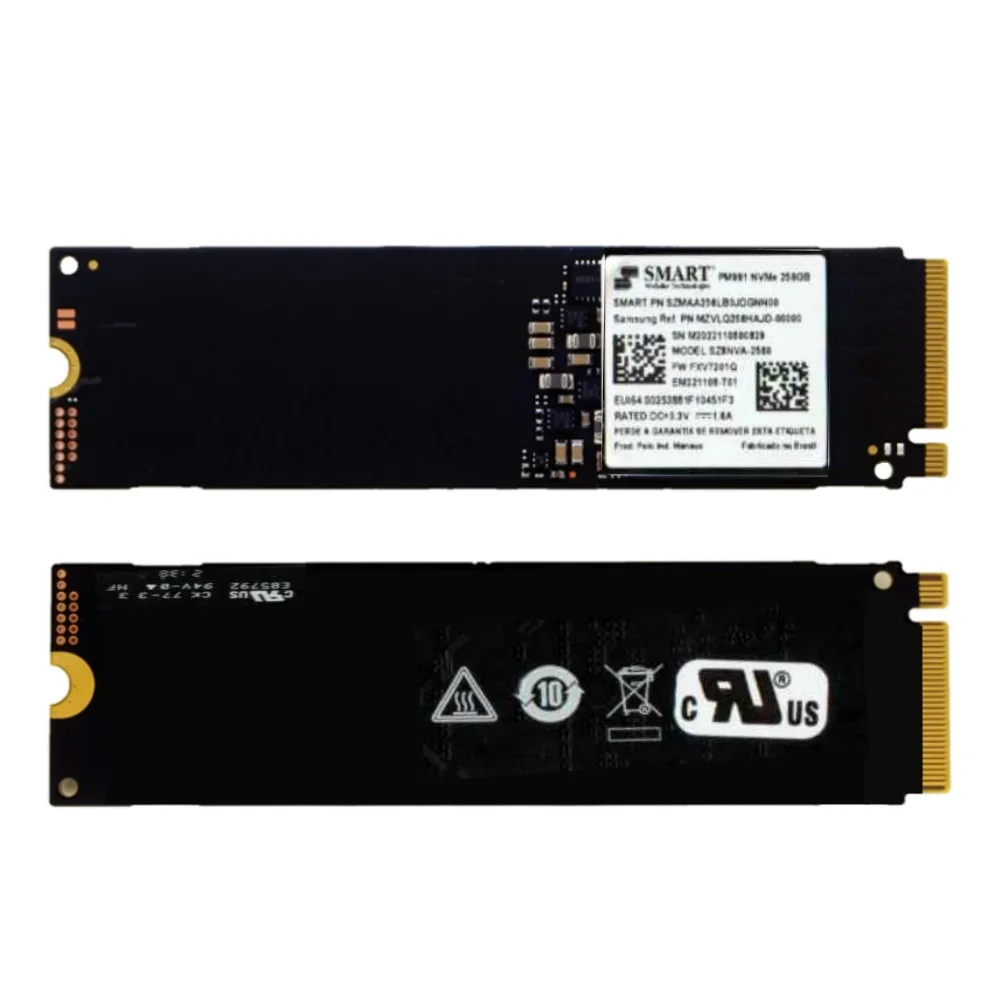 M.2 2280 SSD NVMe 256GB 19枚 SSD Pcie 30 Smart 256GB KaBuM
