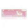 Teclado Com Fio Mecânico Gamer Redragon Mitra, Switch Azul, ABNT 2, Rosa E Branco - K551PW PT-BLUE