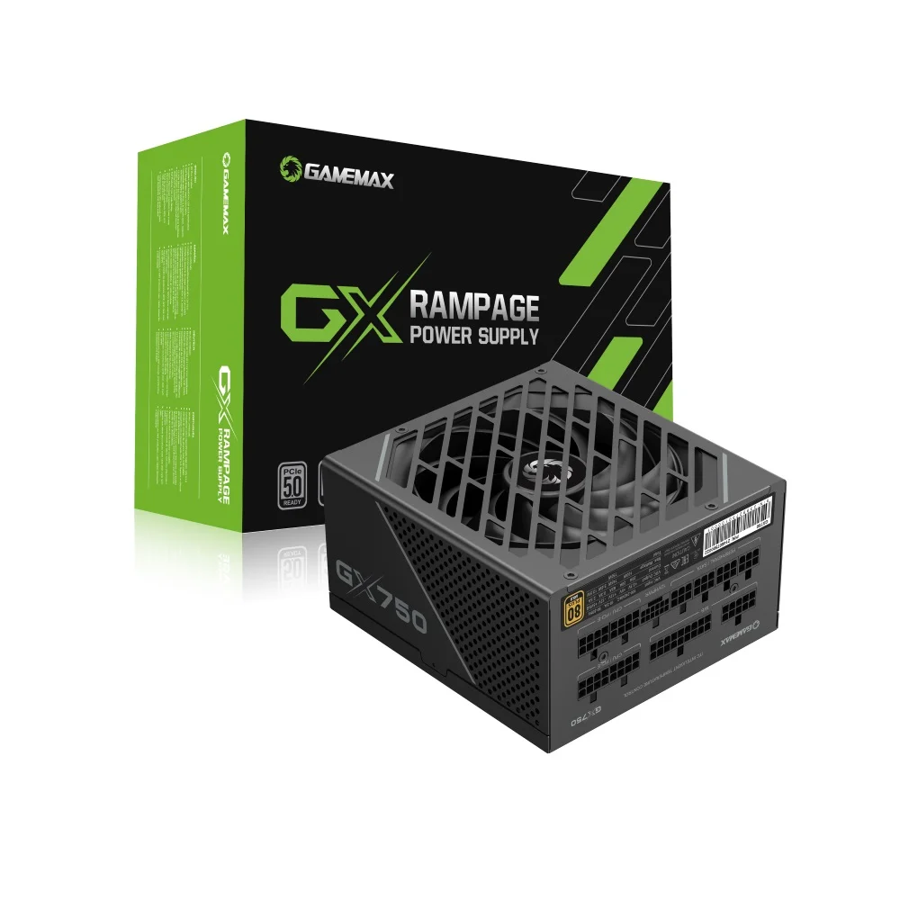 Fonte ATX Gamemax Gx750, 750W, 80 Plus Gold, Full Modular, Pfc Ativo, Black - Gx750mbkv1s7710br Fonte ATX Gamemax Gx750, 750W, 80 Plus Gold, Full Modular, Pfc Ativo, Black - Gx750mbkv1s7710br