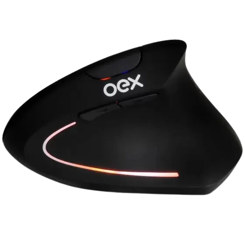 マウス Mouse Wireless Vertical Oex Preto KaBuM