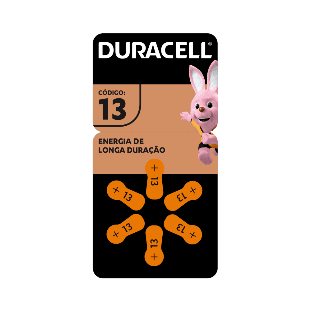 60 Pilhas Auditivas Nº 13 Duracell