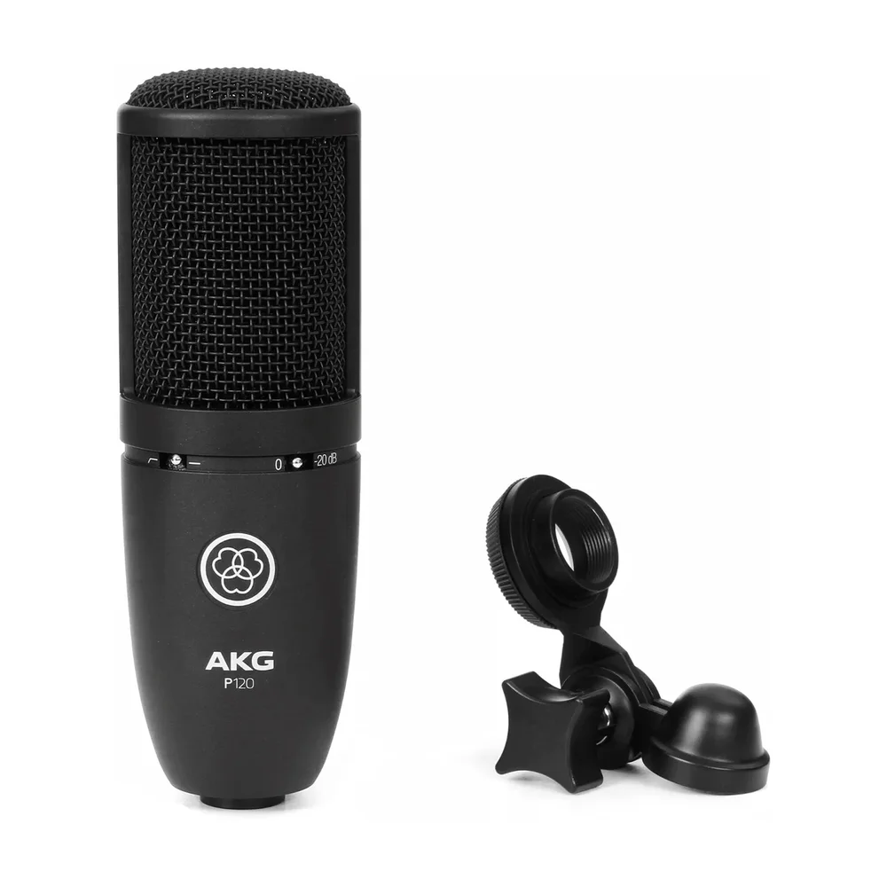 Microfone Com Fio Profissional Akg P120, Preto Microfone Com Fio Profissional Akg P120, Preto