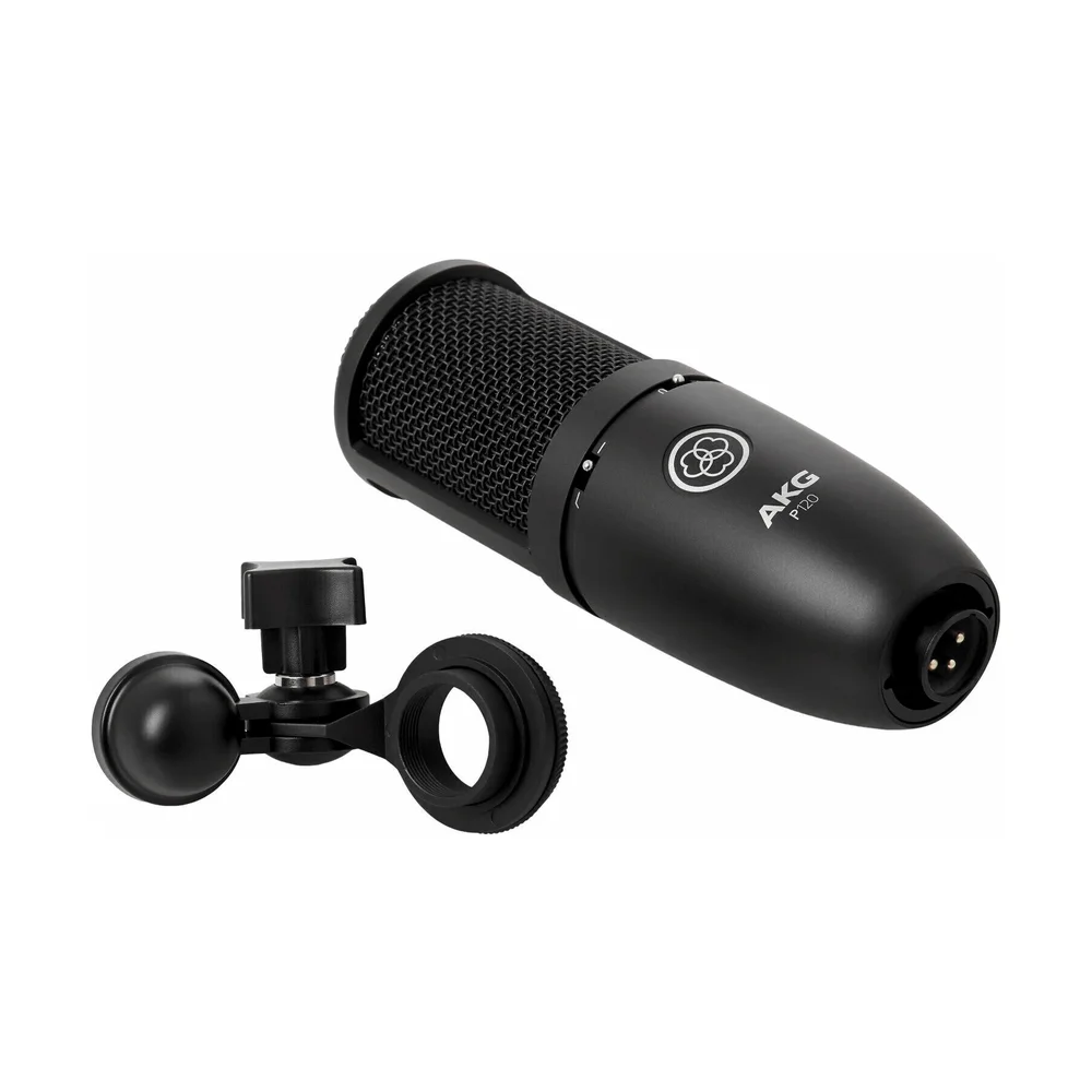 Microfone Com Fio Profissional Akg P120, Preto Microfone Com Fio Profissional Akg P120, Preto