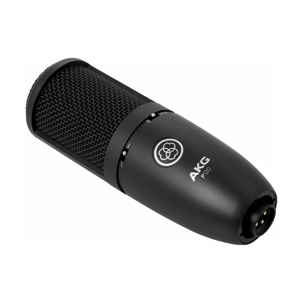 Microfone Com Fio Profissional Akg P120, Preto Microfone Com Fio Profissional Akg P120, Preto