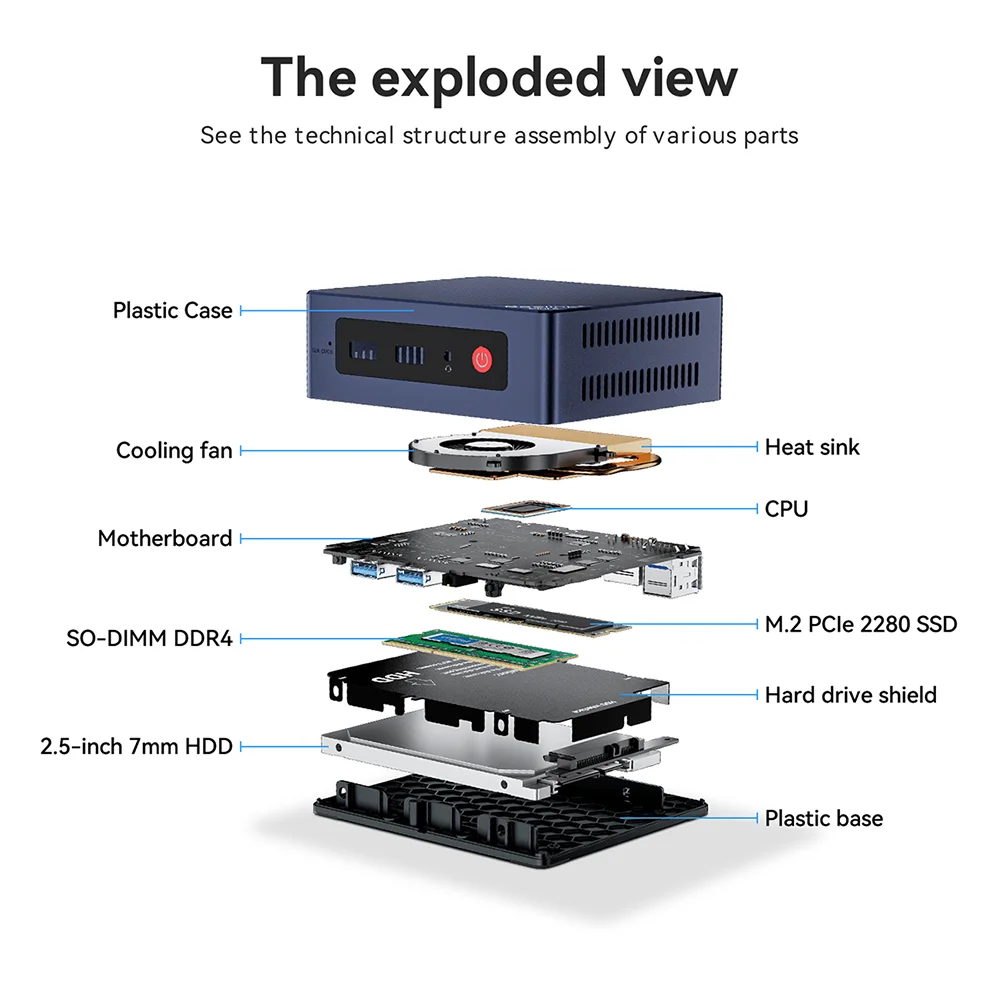 Mini Pc Beelink Mini S Processador Intel Lake N95