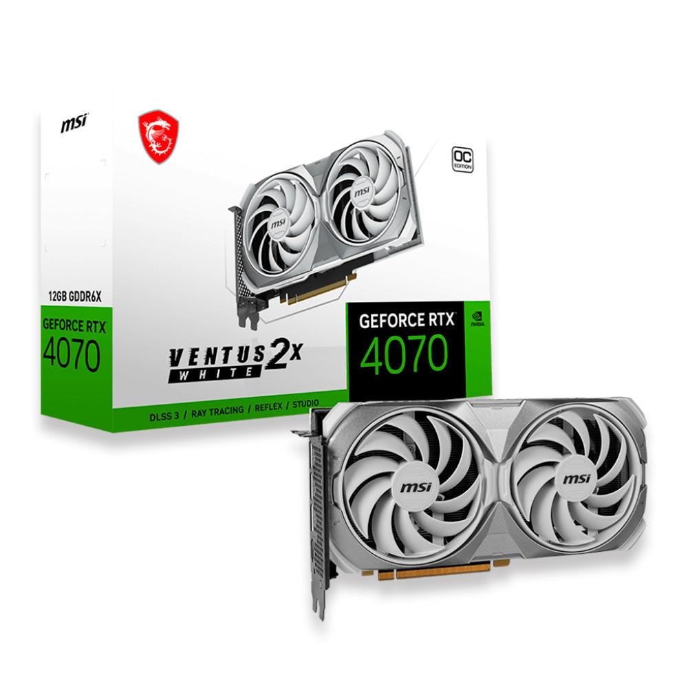 Placa De Vídeo Rtx 4070 12GB Ventus 2x Oc White