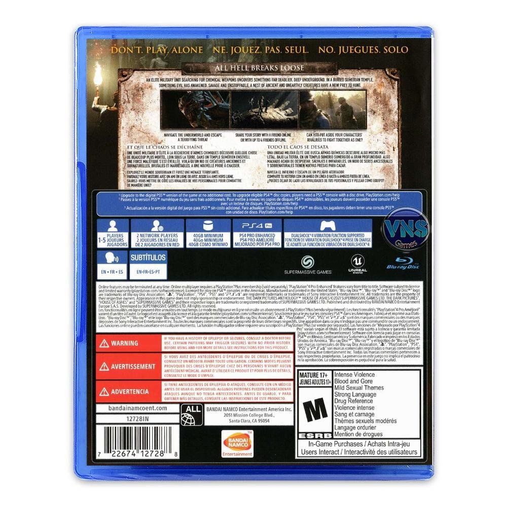 The Dark Pictures, House Of Ashes, Ps4 The Dark Pictures, House Of Ashes, Ps4