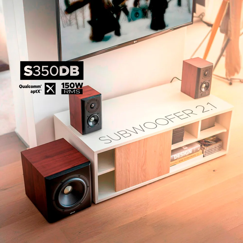 Caixa De Som Com Subwoofer Edifier S350db KaBuM