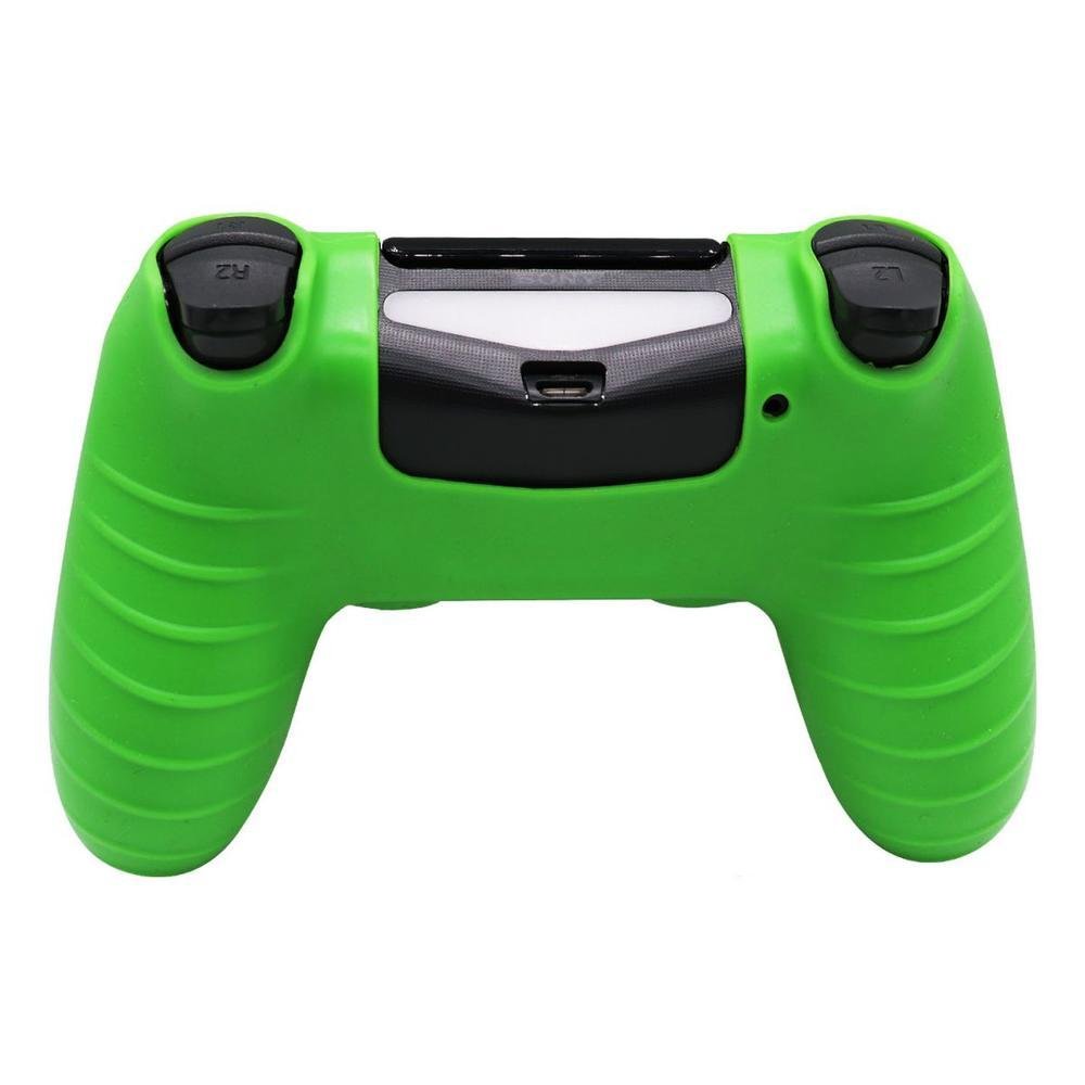 Capa Capinha Case Skin Para Controle De Ps4 Playstation 4 Cor: Verde Capa Capinha Case Skin Para Controle De Ps4 Playstation 4 Cor: Verde