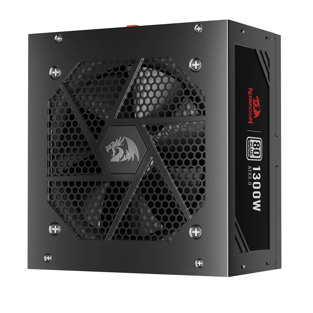 Fonte Redragon ATX 1300W, 80 Plus Platinum, Full Modular, Preto - Gc-Ps018 Fonte Redragon ATX 1300W, 80 Plus Platinum, Full Modular, Preto - Gc-Ps018