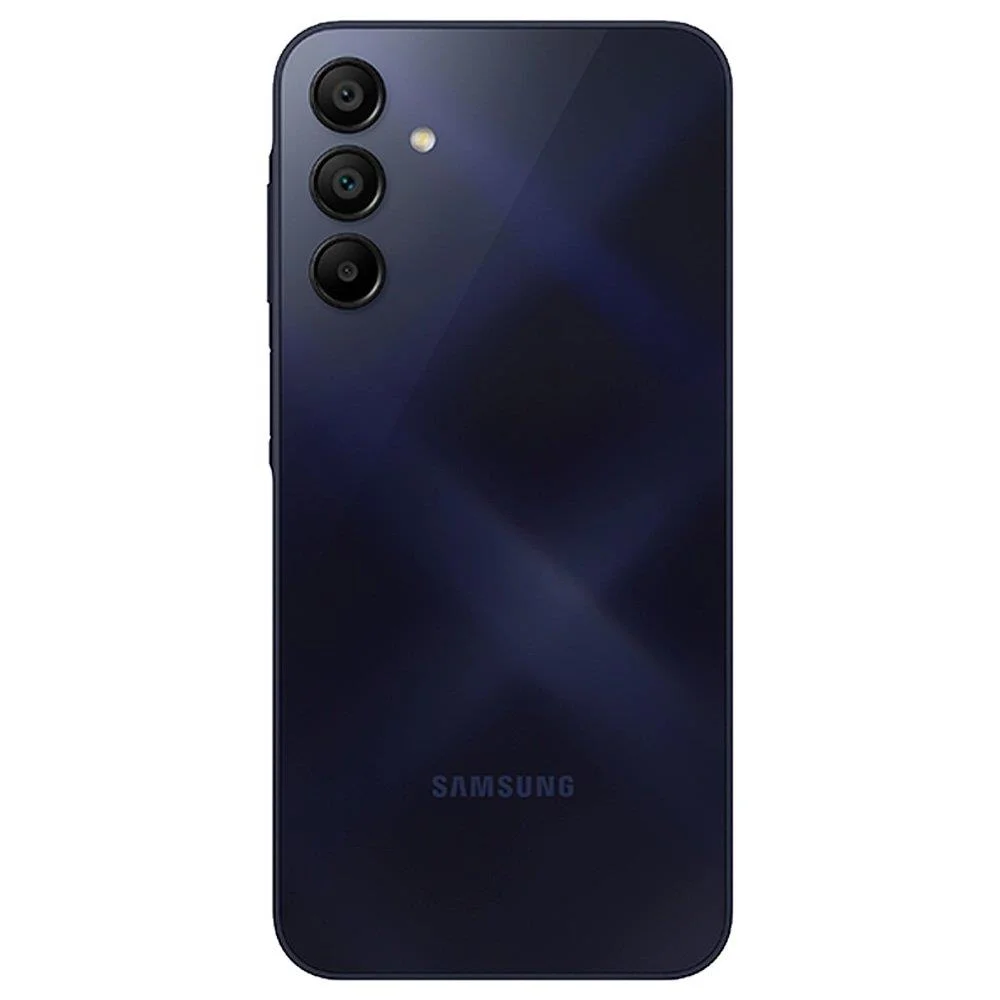 Smartphone Samsung Galaxy A15, 128GB, 4GB RAM, Câmera Traseira Tripla 50MP + Selfie 13MP, Tela 6.5", 4G, Azul Escuro Smartphone Samsung Galaxy A15, 128GB, 4GB RAM, Câmera Traseira Tripla 50MP + Selfie 13MP, Tela 6.5", 4G, Azul Escuro