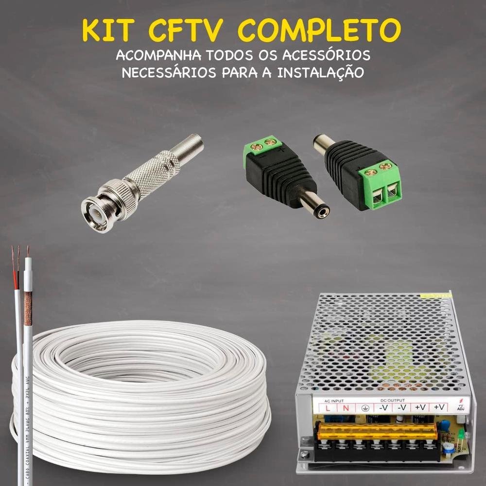 Kit Intelbras Cftv, 16 Câmeras FULL HD 1080 + DVR, HD 1TB Kit Intelbras Cftv, 16 Câmeras FULL HD 1080 + DVR, HD 1TB