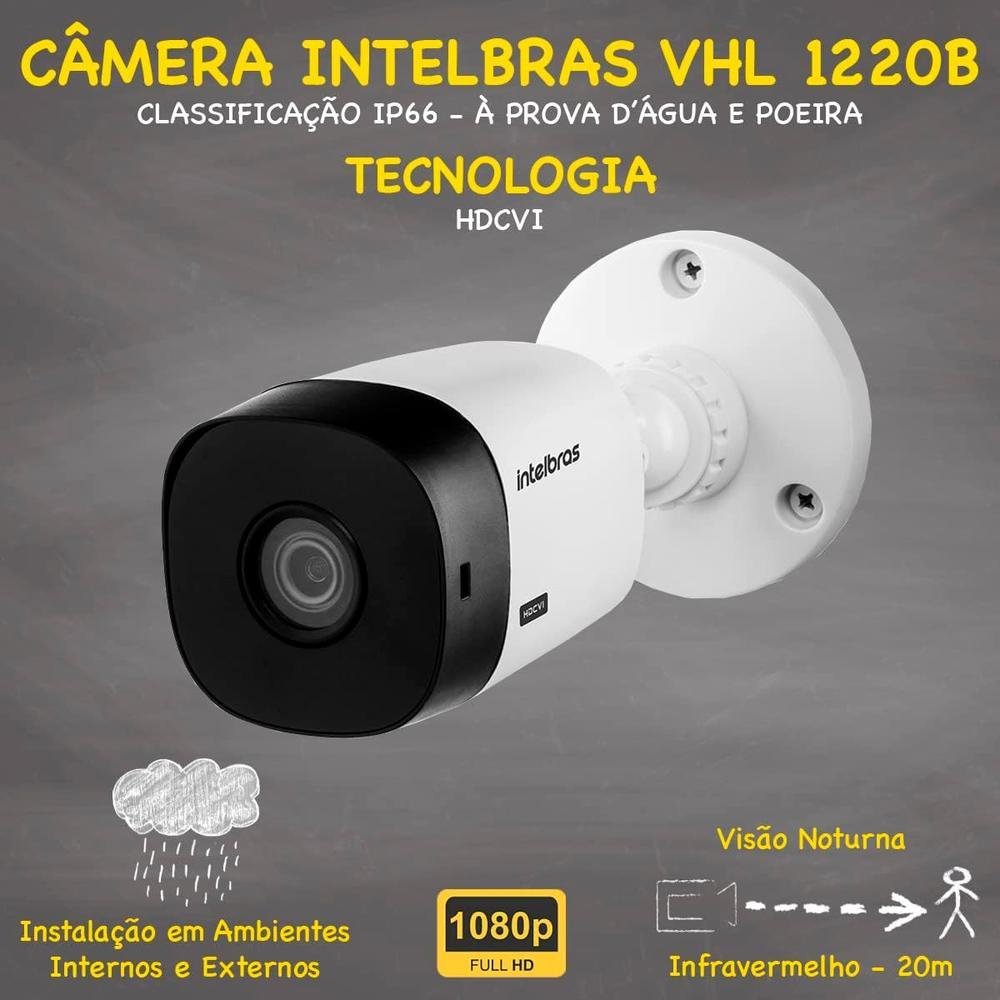 Kit Intelbras Cftv, 16 Cameras, VHL 1220, FULL HD + DVR 1016c, HD 2TB