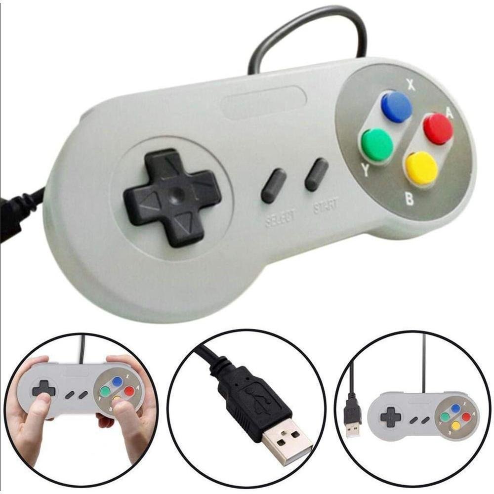 Controle USB, Snes Super, Para Pc Raspberry, Mac Linux