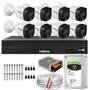 Kit 8 Câmeras Intelbras Cftv 1080p, Full Color Colorida Noite