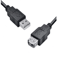 Cabo Extensor Exbom, USB-A Macho X USB-A Fêmea, 3 Metros