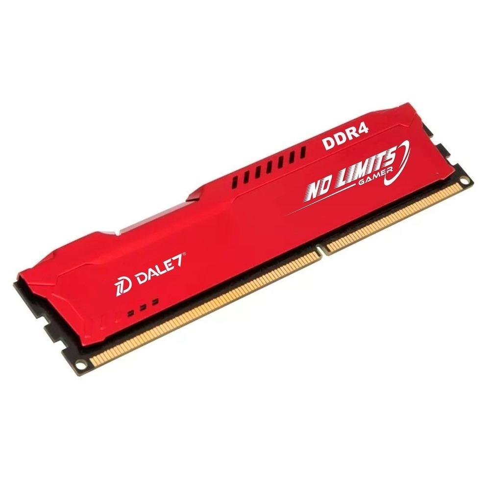 Memória Gamer Dale7 No Limits, 8GB, 2133Mhz, DDR4, Desktop, Vermelho Memória Gamer Dale7 No Limits, 8GB, 2133Mhz, DDR4, Desktop, Vermelho