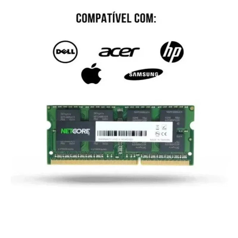 ノートPC メモリー　ddr4 2400MHz Memória Ram Notebook Netcore Ddr4 KaBuM