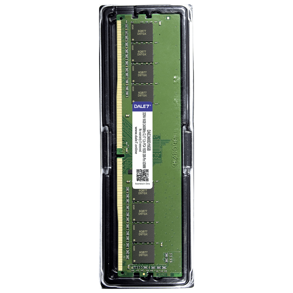 Memória Dale7, 16GB, 2400Mhz, DDR4, Desktop, 1.2v Memória Dale7, 16GB, 2400Mhz, DDR4, Desktop, 1.2v