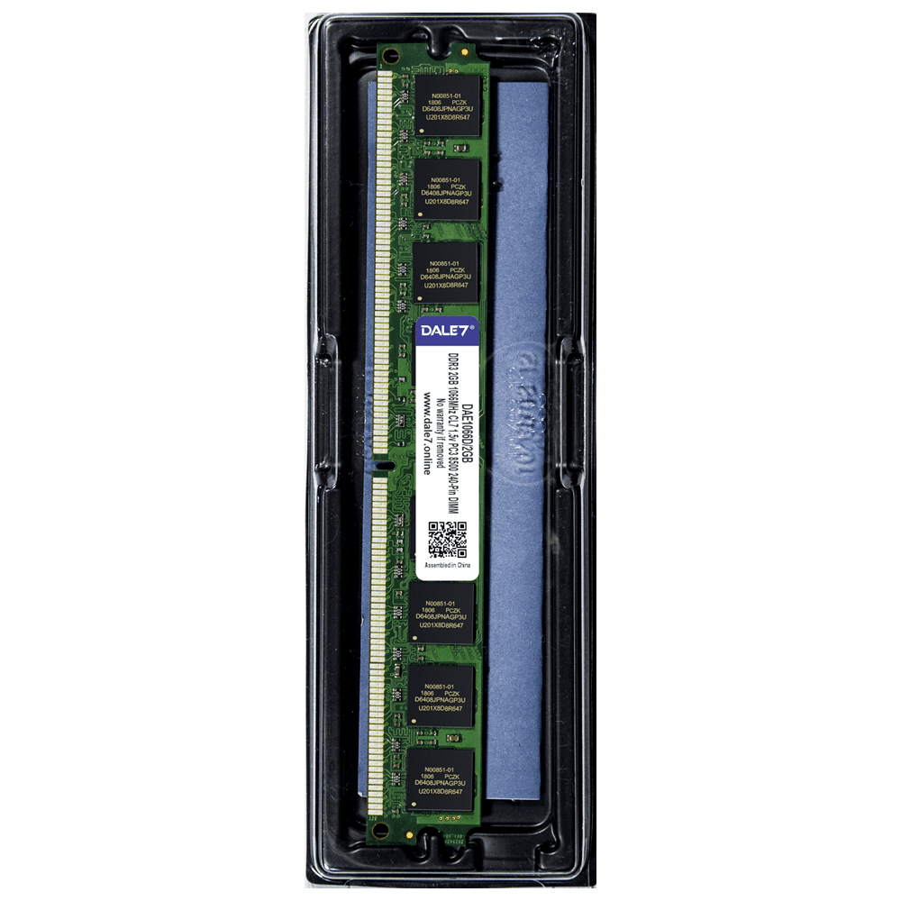 Memória Dale7, 2GB, 1066Mhz, DDR3, Desktop, 1.5v