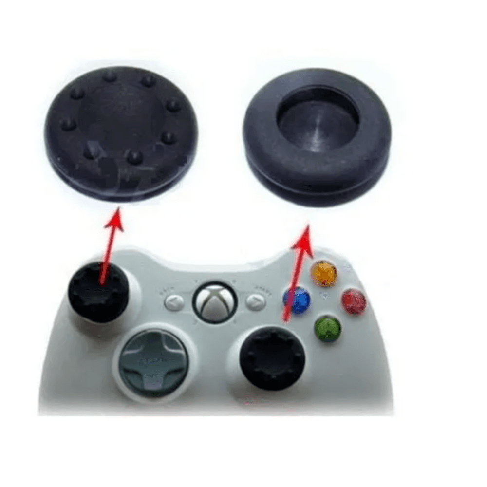 4 Grips Radalishop, Para Analógico Controle, Playstation, Xbox 360, Silicone, Preto