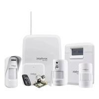 Kit Amt 8000 S/ Fio Sensores Gprs Teclado E Sirene Intelbras