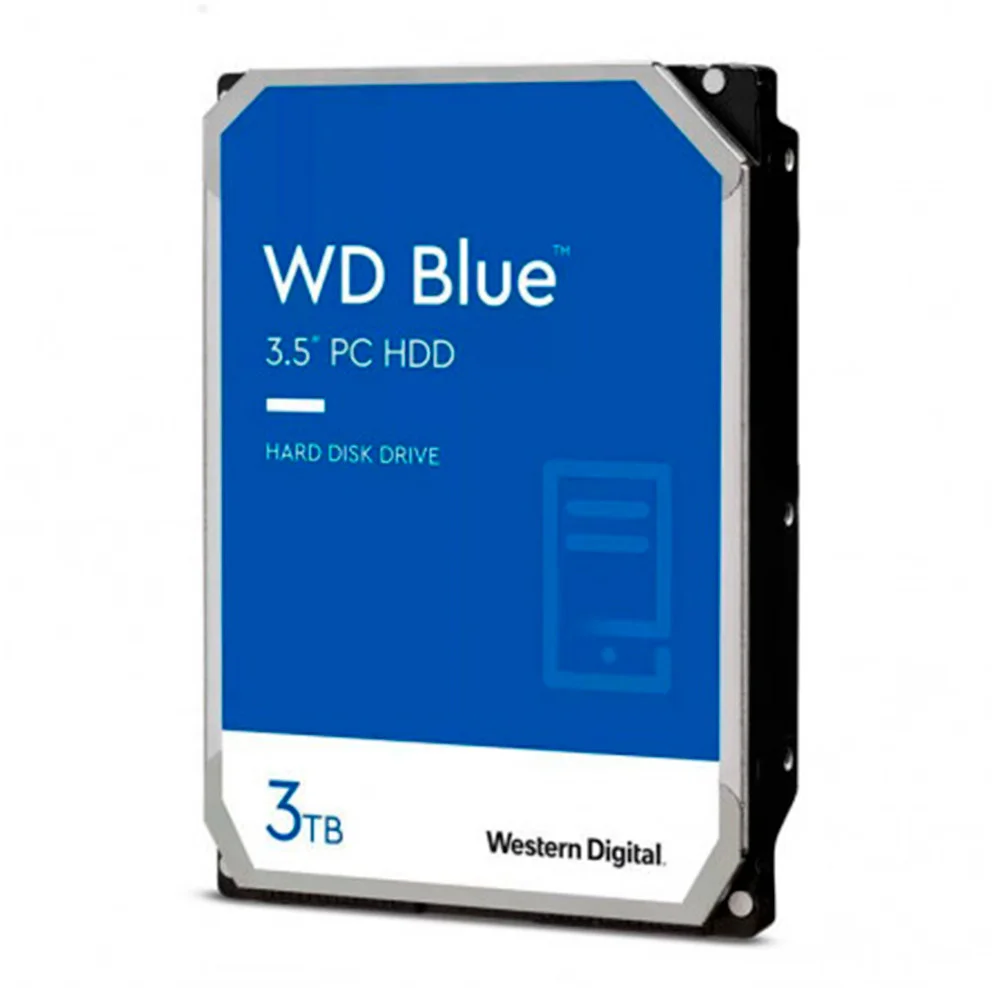HD WD Blue 3TB 35 SATA III 6 GBs Wd30edaz KaBuM