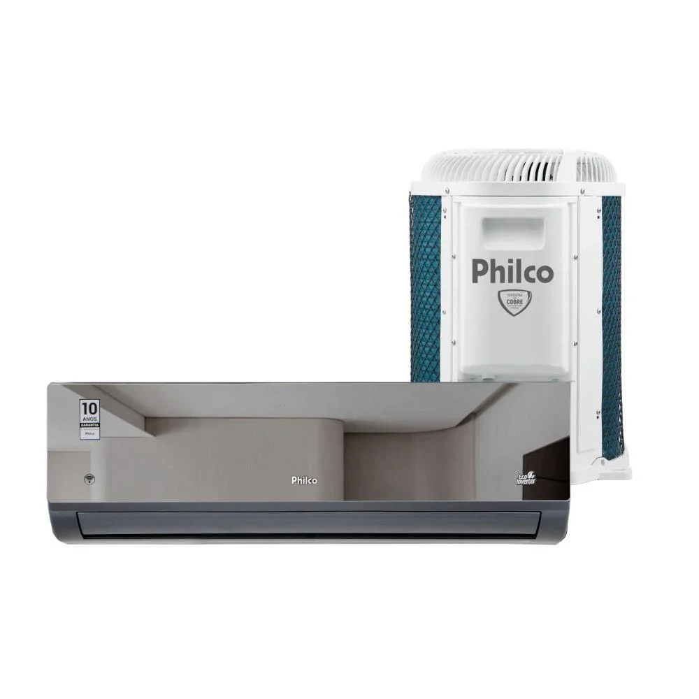Ar Condicionado Split Inverter Philco Espelhado, 18000 BTUs, 220v, Quente e Frio - Pac18000iqfm15e Ar Condicionado Split Inverter Philco Espelhado, 18000 BTUs, 220v, Quente e Frio - Pac18000iqfm15e