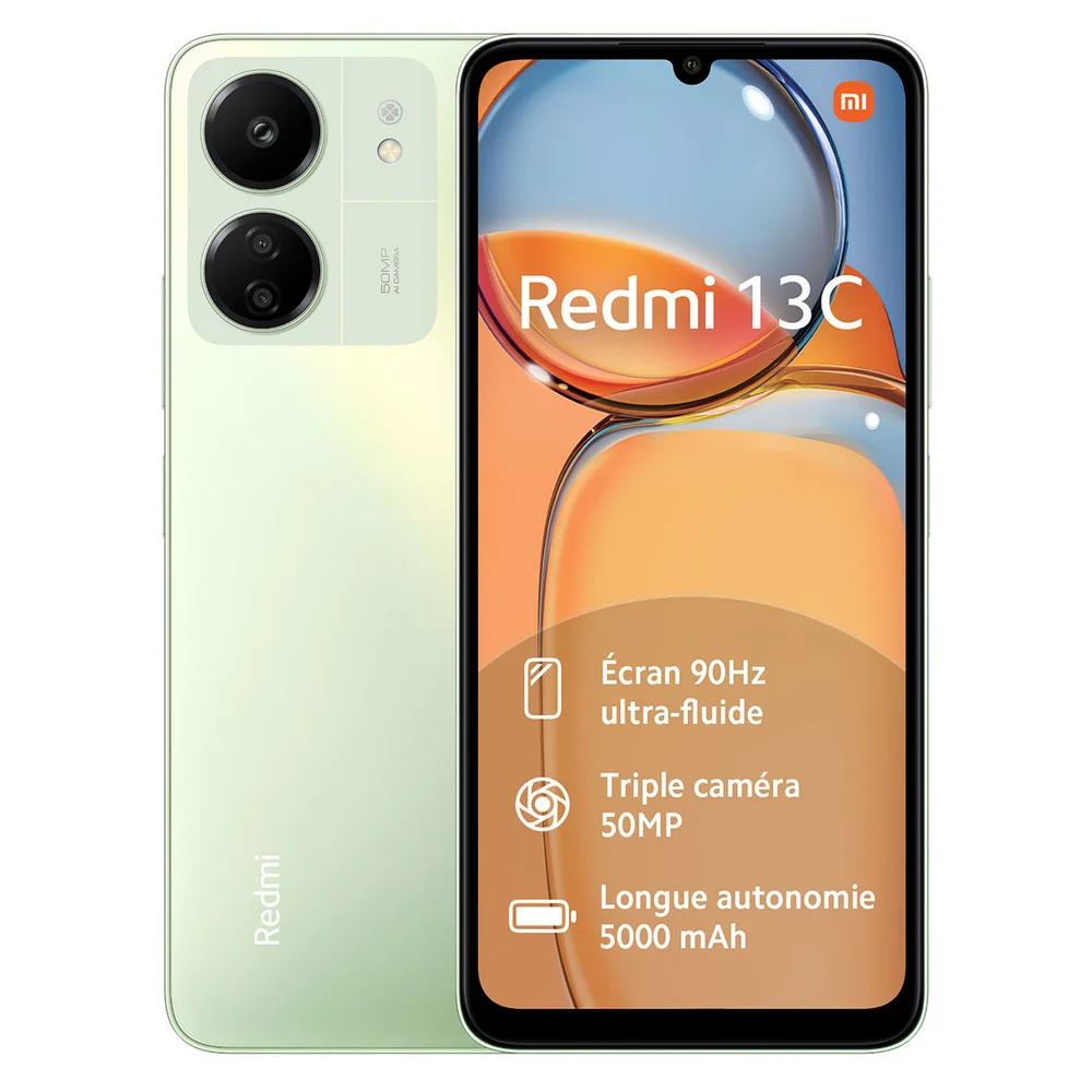 Smartphone Redmi 13c 256GBM 8GB RAM KaBuM