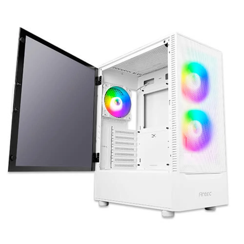 Gabinete Gamer Antec Nx410 V2 Lateral De Vidro Temperado Micro Atx/itx/atx 2 Fans RGB