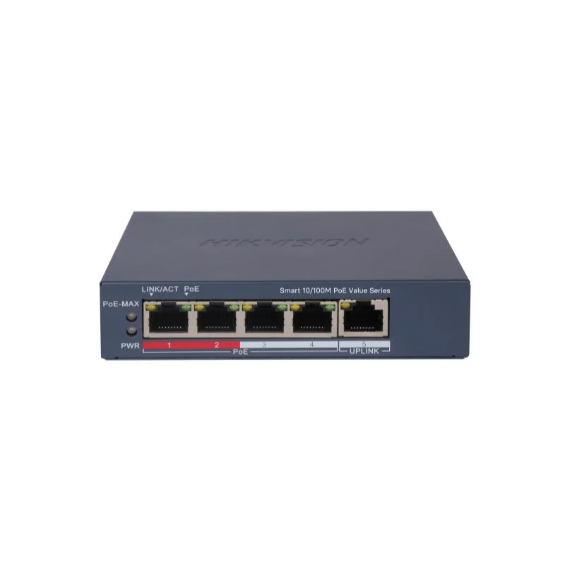 Switch Hikvision Metalico Ds-3e1105p-ei/m Poe Fast Ethernet