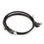 Cabo De Rede Cat5e Plug 90° Graus Para Cima Preto - 5 Metros