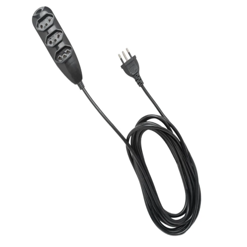 Extensão Intelbras 3 Tomadas 3 Pinos 10a 5 Metros Ext 3005 Preto 4830169 Extensão Intelbras 3 Tomadas 3 Pinos 10a 5 Metros Ext 3005 Preto 4830169
