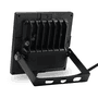 Refletor Blumenau De Led Slim 10w Verde Preto Bivolt
