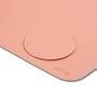 Mouse Pad Desk Pad Eddias (900x400) 90x40cm Em Couro Ecológico Minimalista Mesa Extra Grande - Nude