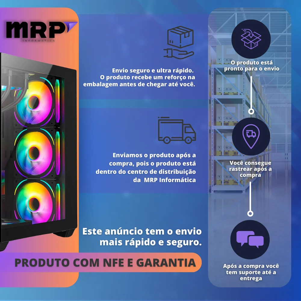 PC Gamer Cpu Intel i5 3.2ghz SSD 480GB Memoria Ram 16gb 500w em Campinas - foto 2